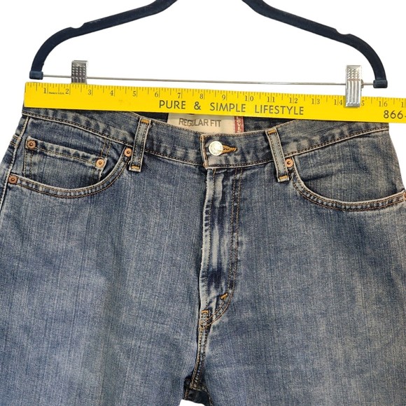 Levi 505 Men’s Size 32x28 Jeans Classic Original Fit Straight Leg Medium Wash - Picture 8 of 11